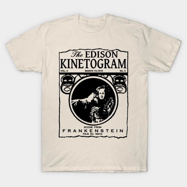 Frankenstein (1910) Film Poster T-Shirt by J. Rufus T-Shirtery